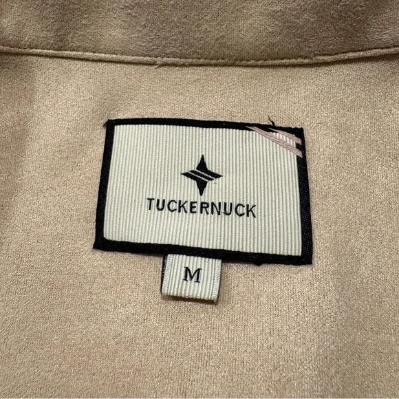 Tuckernuck Bone Margot Faux Suede Top Size Medium - Picture 10 of 12